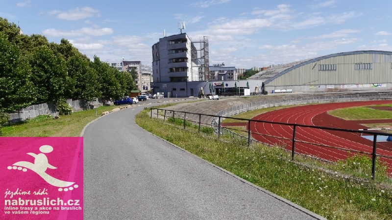 Inlime stezka ve Sportparku Liberec